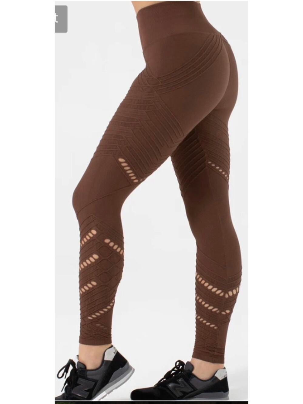 New! Nux Women's Edinburgh Active Legging Brown Size Small $98